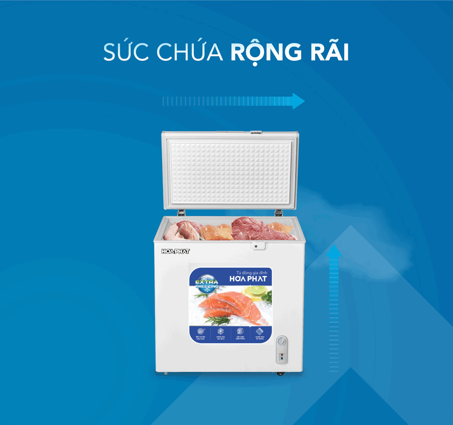 Tủ bảo quản 1 ngăn Hòa Phát 162L HPF-AD6162
